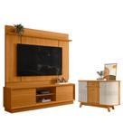 Estante Home Theater Siena sem Pés Cinamomo com Aparador para Sala Buffet Monza Cinamomo Off White - Madetec Estante Home Theater Siena sem Pés Cinamomo com Aparador para Sala Buffet Monza Cinamomo Off White - Madetec