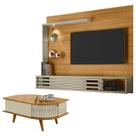 Estante Home Theater Suspenso Frizz Select com Mesa de Centro Indianápolis Cumaru Opala - Madetec Estante Home Theater Suspenso Frizz Select com Mesa de Centro Indianápolis Cumaru Opala - Madetec