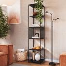 Estante Industrial 180cm Alta P1023 Placa e Ponto Preto