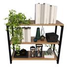 Estante Industrial 3 Prateleiras Em Madeira Funcionalidade