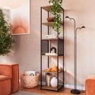 Estante Industrial Alta P1023 Mel Placa e Ponto