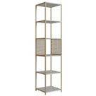 Estante Industrial Alta Telada 40X38X180cm Arenas Dourado MDP P1023 Placa e Ponto Estante Industrial Alta Telada 40X38X180cm Arenas Dourado MDP P1023 Placa e Ponto