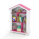 Estante Infantil Casinha Magia Rosa e Branca em MDF Decora Móveis Online Estante Infantil Casinha Magia Rosa e Branca em MDF Decora Móveis Online