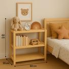 Estante Infantil de Madeira Pinus Organizador com 3 Prateleiras para Quarto Montessori Estante Infantil de Madeira Pinus Organizador com 3 Prateleiras para Quarto Montessori