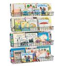 Estante infantil montada na parede X-cosrack Black, conjunto de 4