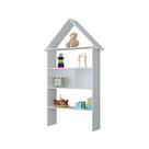 Estante Infantil Organizadora Casinha com 04 Prateleiras Branco L06 - D'Rossi Estante Infantil Organizadora Casinha com 04 Prateleiras Branco L06 - D'Rossi