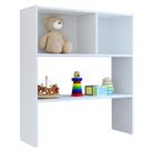 Estante Infantil Organizadora Com Nichos Cindy L03 Branco - Mpozenato Estante Infantil Organizadora Com Nichos Cindy L03 Branco - Mpozenato
