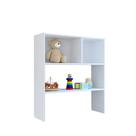 Estante Infantil Organizadora com Nichos e 01 Prateleira Branco L06 - D'Rossi Estante Infantil Organizadora com Nichos e 01 Prateleira Branco L06 - D'Rossi