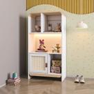 Estante Infantil Wave 1 Porta em Rattan, com Led e 4 Nichos Casatema MadeiraOriginals