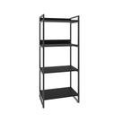 Estante Kuadra 60x40x146cm C/04 Prateleiras Preto ônix / Preto ônix / Estante Kuadra 60x40x146cm C/04 Prateleiras Preto ônix / Preto ônix /