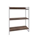 Estante Kuadra 80x40x104cm C/03 Prateleiras Nogal / Nogal /