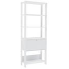 Estante Livreiro 1 Porta 166x63 Cm Branco Arly