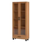 Estante Livreiro Alta 100% MDF Estilo Industrial 2 Portas C58 Freijó - Pradel