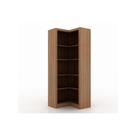Estante Livreiro Casal ME4132 de Canto c/ 4 Prateleiras Amêndoa - Tecno Mobili Estante Livreiro Casal ME4132 de Canto c/ 4 Prateleiras Amêndoa - Tecno Mobili