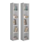 Estante Livreiro com Prateleiras Janaína Kit 2 Unid - AJL Móveis