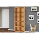 Estante Livreiro de Escritório ESM225 c/ 10 Nichos 74x185cm Mel - Movelbento