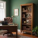 Estante Livreiro de Madeira Antiga sem Portas Luiz Xv Castanho Estante Livreiro de Madeira Antiga sem Portas Luiz Xv Castanho