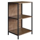 Estante Livreiro Decorativa Alta Estilo Industrial Steel Quadra Vermont Base Preta - Artesano