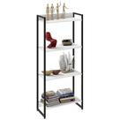 Estante Livreiro Dynamica Industrial 60cm 4 Prateleiras C08 Branco Chess - Mpozenato