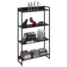Estante Livreiro Dynamica Industrial 80cm 4 Prateleiras C08 Preto Ônix - Mpozenato Estante Livreiro Dynamica Industrial 80cm 4 Prateleiras C08 Preto Ônix - Mpozenato