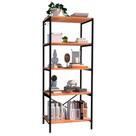 Estante Livreiro Multi Estilo Industrial 150cm 5 Prateleiras Trento Preto Fosco