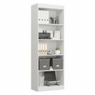 Estante Livreiro Multiuso 4 prateleiras 1,71m Office Branco J&A Estante Livreiro Multiuso 4 prateleiras 1,71m Office Branco J&A