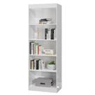 Estante Livreiro Multiuso 4 Prateleiras 1,78m Branco Estante Livreiro Multiuso 4 Prateleiras 1,78m Branco