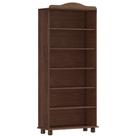 Estante Livreiro Multiuso 5 Prateleiras Madeira Maciça Lazuli F06 Café - Lyam Decor Estante Livreiro Multiuso 5 Prateleiras Madeira Maciça Lazuli F06 Café - Lyam Decor