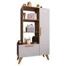 Estante Livreiro Multiuso 6213 Retrô 1 Gaveta e 1 Gaveta - Indékes Estante Livreiro Multiuso 6213 Retrô 1 Gaveta e 1 Gaveta - Indékes