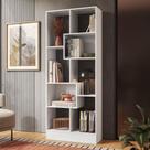 Estante Livreiro Multiuso com 8 Nichos Branco - Qmovi