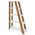 Estante Livreiro Multiuso Decorativa Star 5 Prateleiras Freijo/Branco - Artany Estante Livreiro Multiuso Decorativa Star 5 Prateleiras Freijo/Branco - Artany