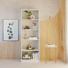 Estante Livreiro Multiuso Eliana Com 5 Nichos branco Estante Livreiro Multiuso Eliana Com 5 Nichos branco