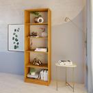 Estante Livreiro Multiuso Eliana Com 5 Nichos freijó Estante Livreiro Multiuso Eliana Com 5 Nichos freijó