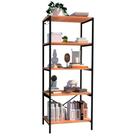 Estante Livreiro Multiuso Trento Estilo Industrial 150Cm Com 5 Prateleiras Demolição Preto - Abmaza
