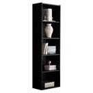 Estante Livreiro Organizador Multiuso Luiza 5 Nichos Preto - Desk Design