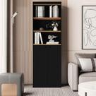 Estante Livreiro quarto escritório sala Com 5 Prateleiras e 2 Portas Gold Luxo ENVIA SOMENTE 01 UN Estante Livreiro quarto escritório sala Com 5 Prateleiras e 2 Portas Gold Luxo ENVIA SOMENTE 01 UN