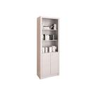 Estante Livreiro Solteiro ME4110 c/ 2 Portas e 3 Prateleiras Branco - Tecno Mobili