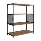 Estante Média Telado Industrial PlacaEPonto P1024MEL 3 Prateleiras 94cm MDP Tubo Epóxi Mel Preto