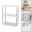 Estante Metal Modular com 3 Prateleiras Plástico Organizador