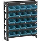 Estante Metálica, Com Gaveteiros Modelo Prático Azul, 25/3 Vonder Estante Metálica, Com Gaveteiros Modelo Prático Azul, 25/3 Vonder