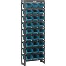 Estante Metálica, com Gaveteiros Modelo Prático Azul, 27/5 Vonder