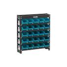 Estante Metálica Porta Parafusos com Gavetas BIN Modelo Prático 25/3 Azul Vonder