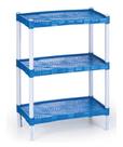 Estante Modular Azul 3 Prateleira - Agraplast