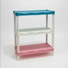 Estante Modular Candy Colors 3 Prateleiras Multiuso Organizadora 457 Estante Modular Candy Colors 3 Prateleiras Multiuso Organizadora 457
