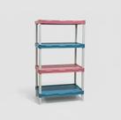 Estante Modular Candy Colors 4 Prateleiras Multiuso Organizadora Estante Modular Candy Colors 4 Prateleiras Multiuso Organizadora