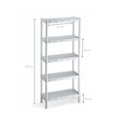 Estante modular com 05 prateleiras branca 873