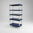 Estante Modular Flexa Azul 5 Prateleiras 449 Estante Modular Flexa Azul 5 Prateleiras 449