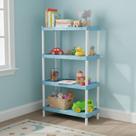 Estante modular flexa Azul bebe 4 prateleiras e pezinho Estante modular flexa Azul bebe 4 prateleiras e pezinho
