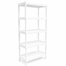 Estante Modular Flexa Branca 5 prateleiras e Pezinho Estante Modular Flexa Branca 5 prateleiras e Pezinho