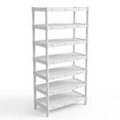 Estante Modular Flexa Branca 7 prateleiras e Pezinho
